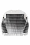 saby(サバイ)MILAN RIB BOAT NECK BORDER KNIT -14G COMPACT YARN- ミラノリブボートネックボーダーニット S-21302 -4