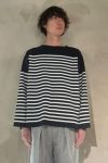 saby(サバイ)MILAN RIB BOAT NECK BORDER KNIT -14G COMPACT YARN- ミラノリブボートネックボーダーニット S-21302 -8