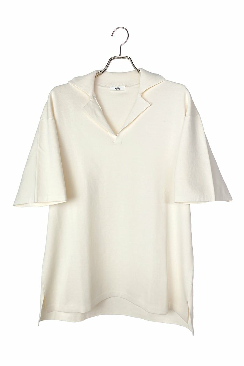 saby(サバイ)MILAN RIB OPEN COLLAR 16G Compact Yarn ミランリブオープンカラー 21SS-021304