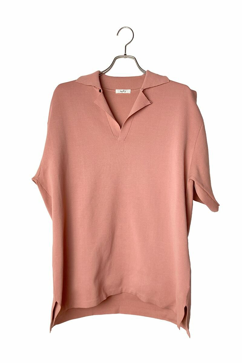 saby(サバイ)MILAN RIB OPEN COLLAR 16G Compact Yarn ミランリブオープンカラー 21SS-021304 -2