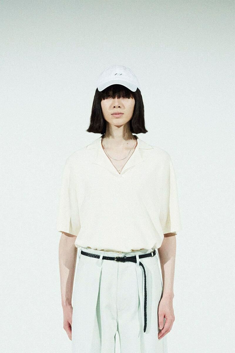 saby(サバイ)MILAN RIB OPEN COLLAR 16G Compact Yarn ミランリブオープンカラー 21SS-021304 -3