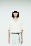 saby(サバイ)MILAN RIB OPEN COLLAR 16G Compact Yarn ミランリブオープンカラー 21SS-021304 -3