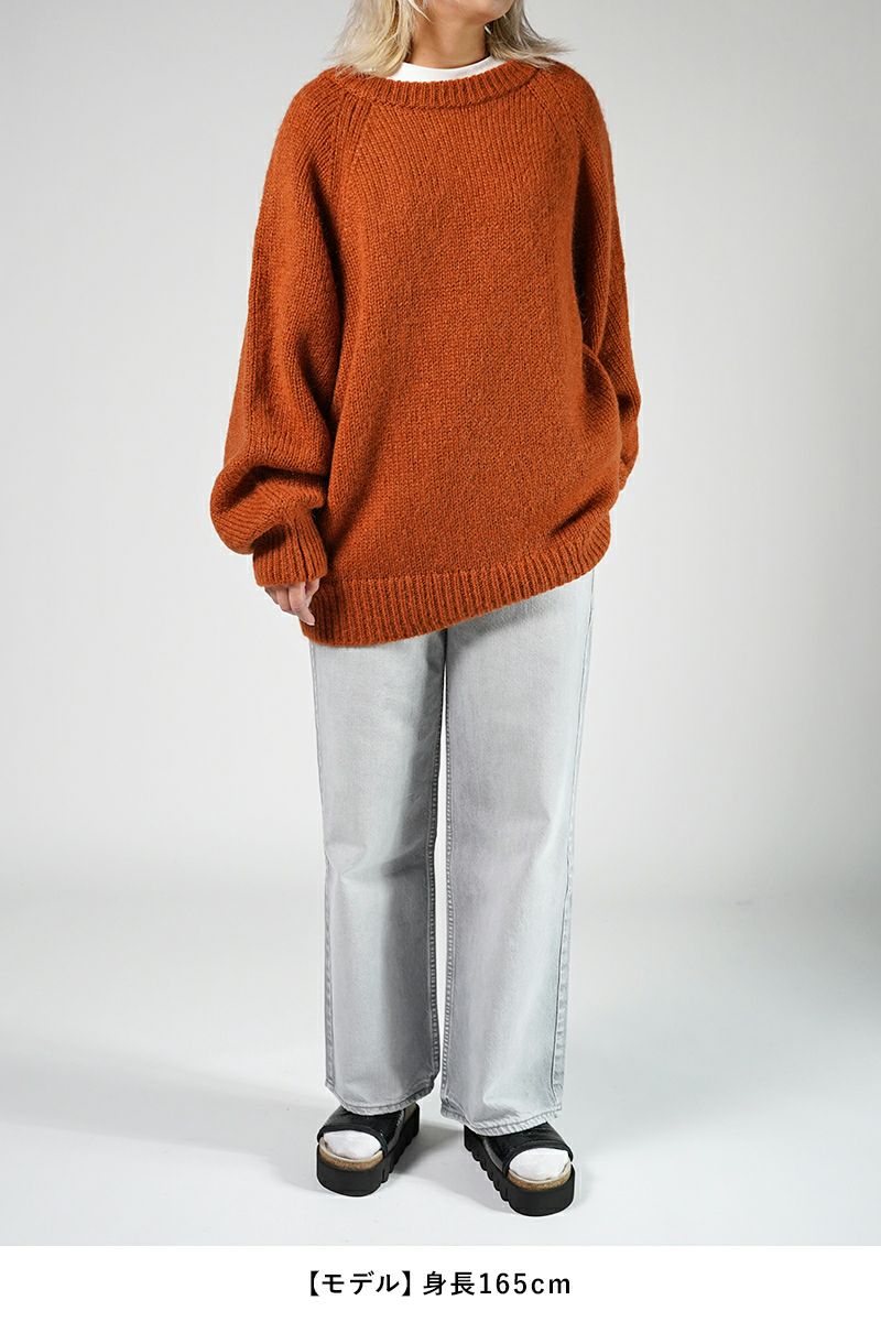 VOAAOV(ヴォアーブ)MOHAIR KNIT Big Pullover オーバーサイズ3GモヘアニットVOMKS -4