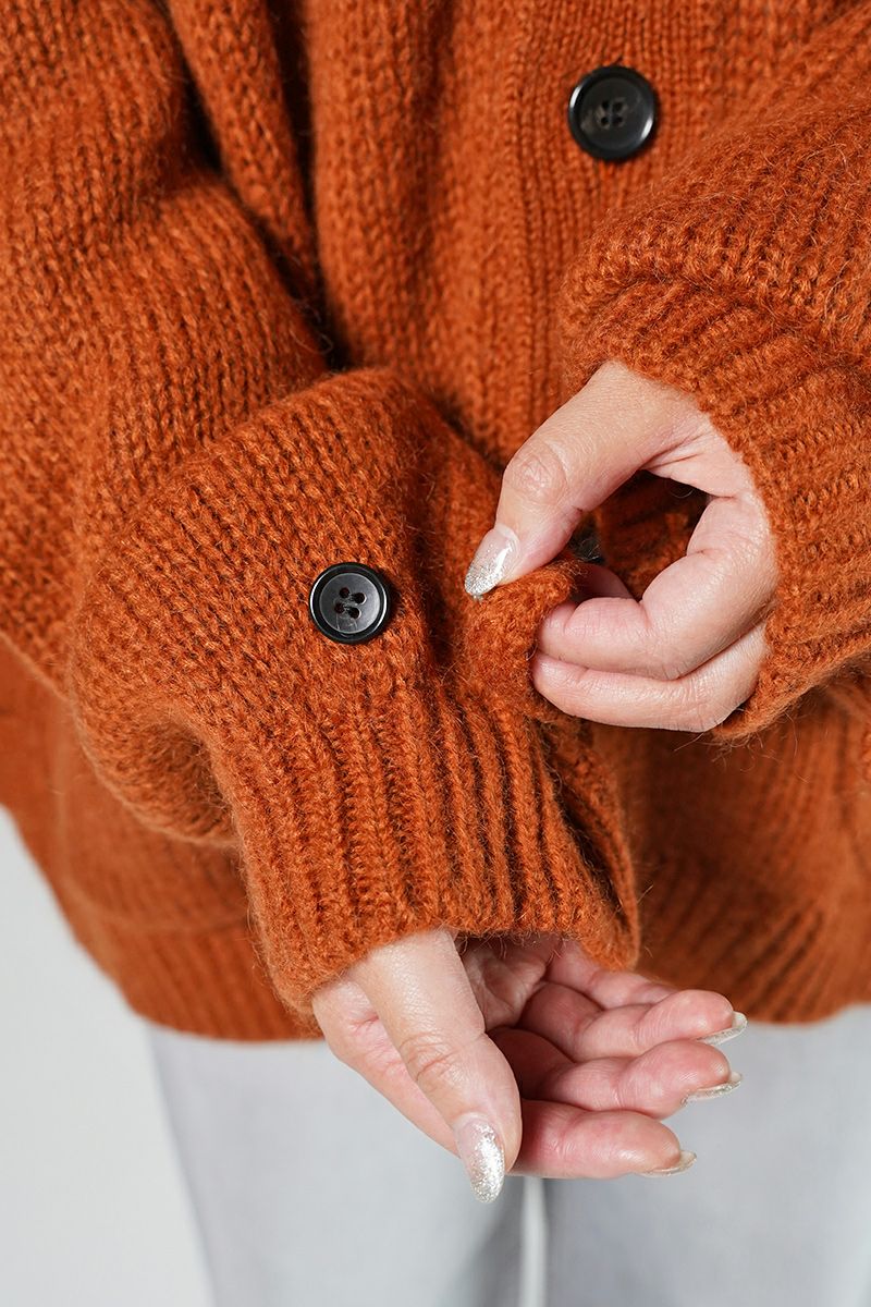 VOAAOV(ヴォアーブ)MOHAIR KNIT Blouson Cardigan モヘアニットブルゾンカーディガン VOMKB -4