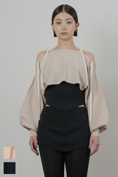 TAN(タン)MULTIWAY KNITTED BOLERO マルチウェイ ニットボレロ TAN24SS009