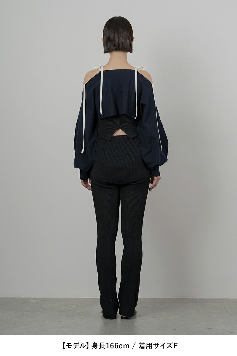 TAN(タン)MULTIWAY KNITTED BOLERO マルチウェイ ニットボレロ TAN24SS009 -9