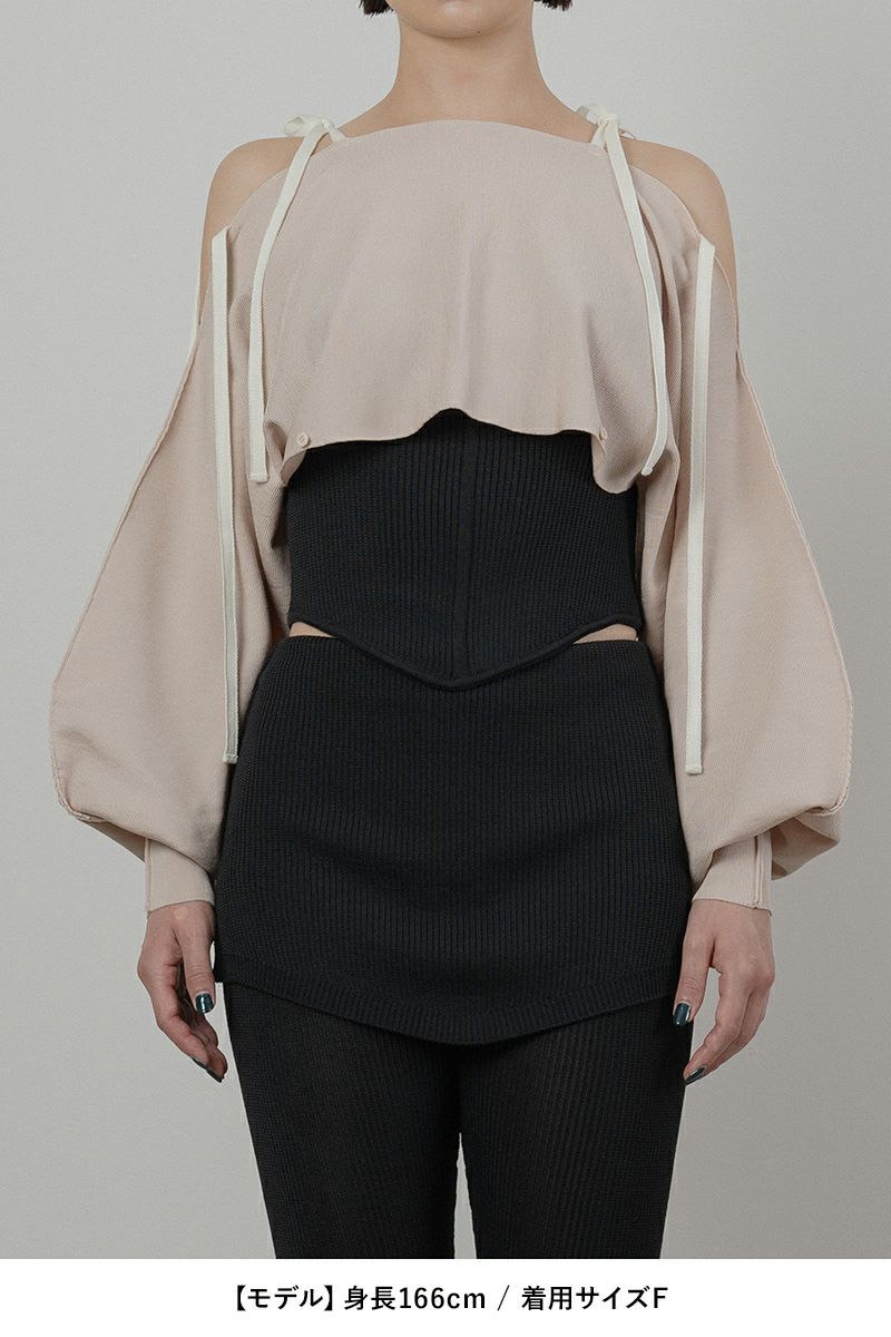 TAN(タン)MULTIWAY KNITTED BOLERO マルチウェイ ニットボレロ TAN24SS009 -10