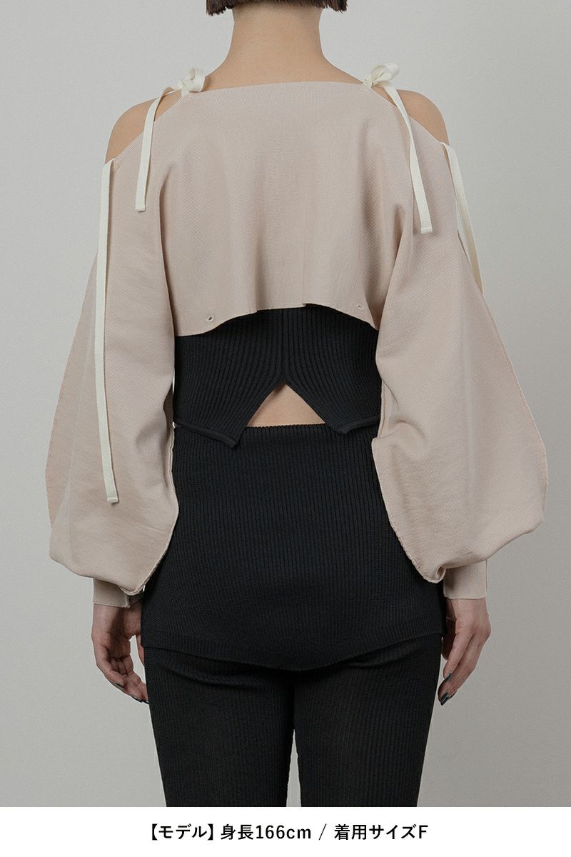 TAN(タン)MULTIWAY KNITTED BOLERO マルチウェイ ニットボレロ TAN24SS009 -12