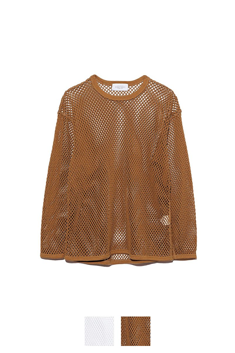 UNUSED(アンユーズド)Mesh long sleeve tee メッシュ長袖Tシャツ US2411