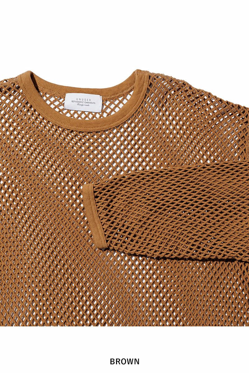 UNUSED(アンユーズド)Mesh long sleeve tee メッシュ長袖Tシャツ US2411 -3