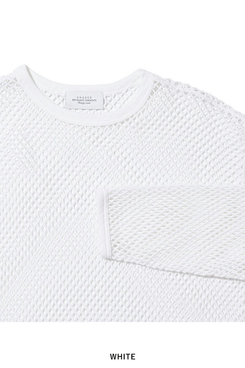 UNUSED(アンユーズド)Mesh long sleeve tee メッシュ長袖Tシャツ US2411 -7