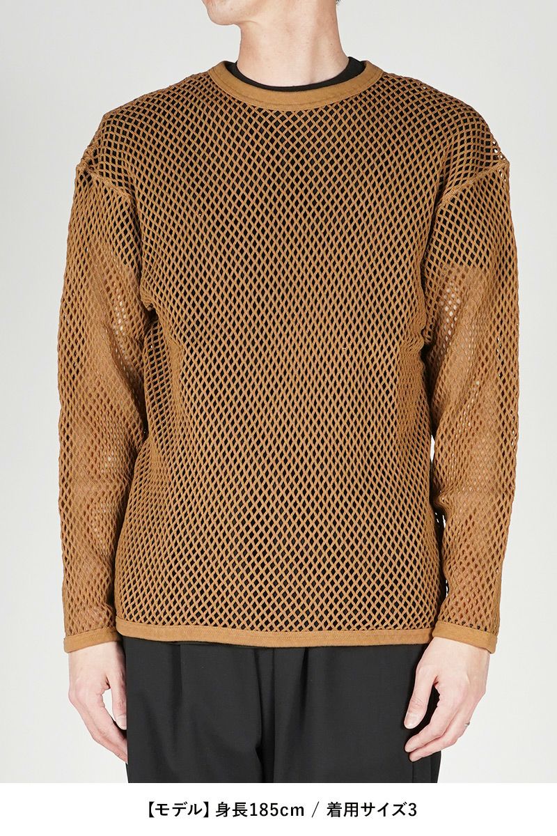 UNUSED(アンユーズド)Mesh long sleeve tee メッシュ長袖Tシャツ US2411 -16