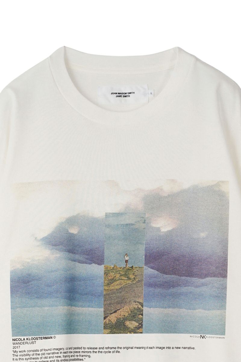 JANE SMITH(ジェーンスミス)NICOLA KLOOSTERMAN WONDERLUST 2017 PERSPECTIVE 2017 S/S T-SHIRT ニコラ・クルーストマン ワンダーラスト パースペクティブ 半袖Tシャツ 23WCT-#954S -1