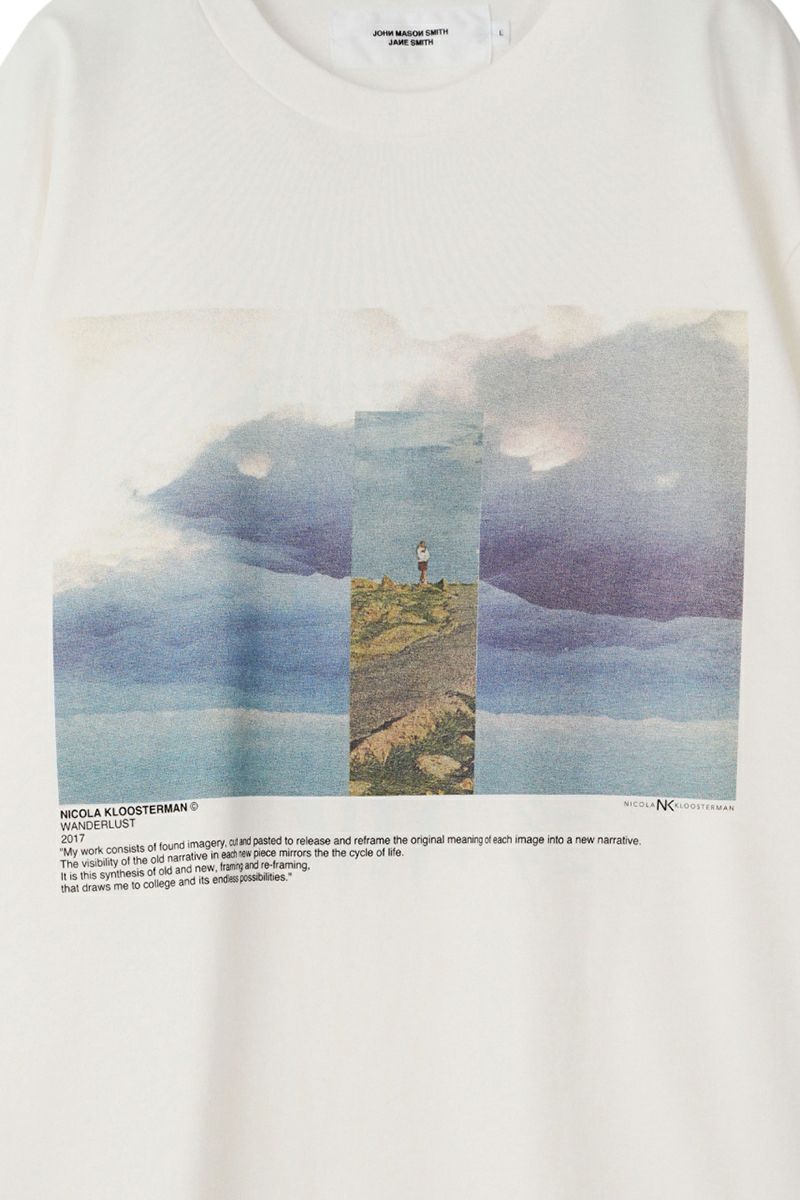 JANE SMITH(ジェーンスミス)NICOLA KLOOSTERMAN WONDERLUST 2017 PERSPECTIVE 2017 S/S T-SHIRT ニコラ・クルーストマン ワンダーラスト パースペクティブ 半袖Tシャツ 23WCT-#954S -2