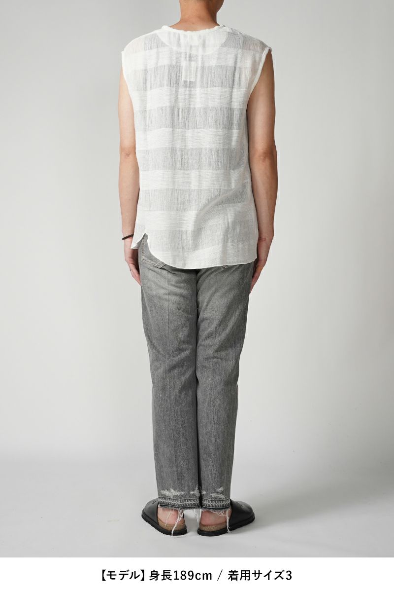 saby(サバイ)NO SLEEVE SHIRTS ノースリーブシャツ 24SS-101201 -6