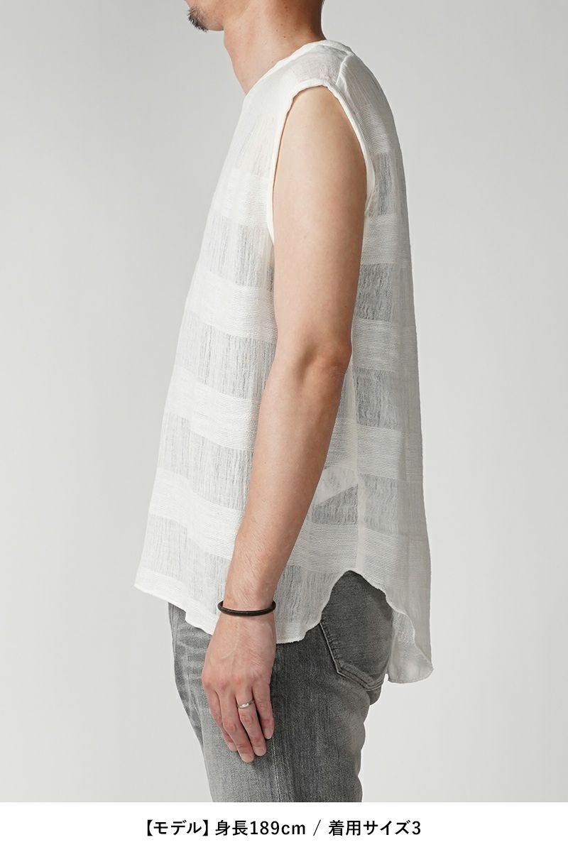saby(サバイ)NO SLEEVE SHIRTS ノースリーブシャツ 24SS-101201 -8