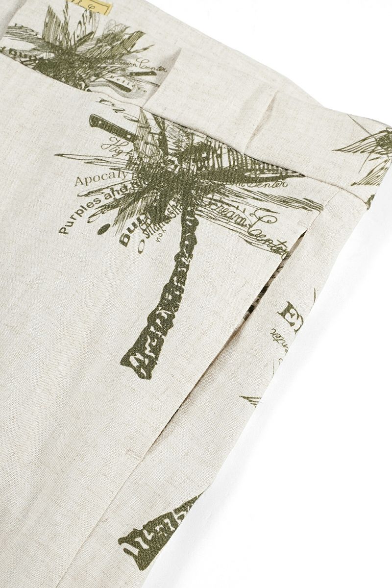 High Scream Center(ハイスクリームセンター)NO TUCK TR LI/RA ノータックトラウザース リネンレーヨン HSC24SS-PT01 -5