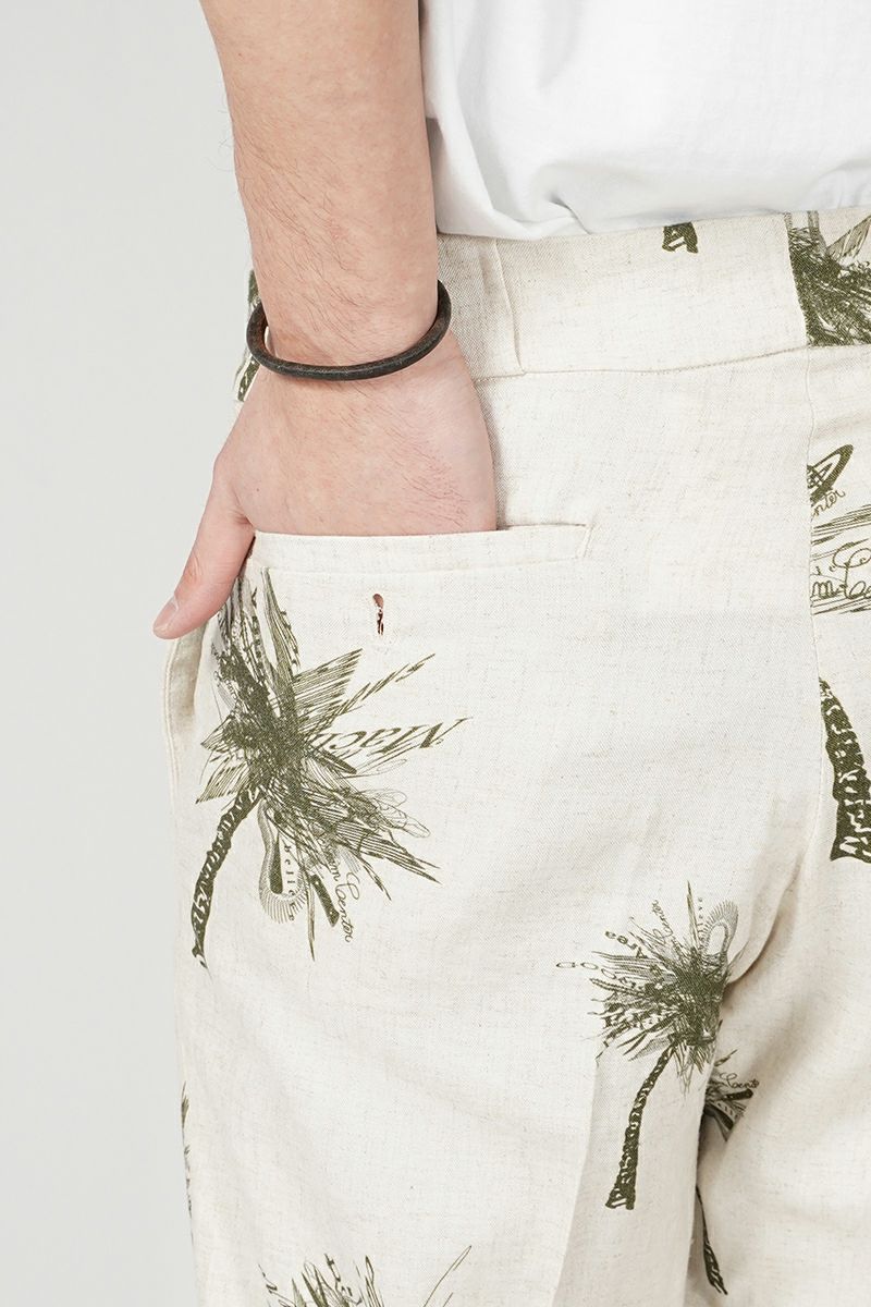 High Scream Center(ハイスクリームセンター)NO TUCK TR LI/RA ノータックトラウザース リネンレーヨン HSC24SS-PT01 -11