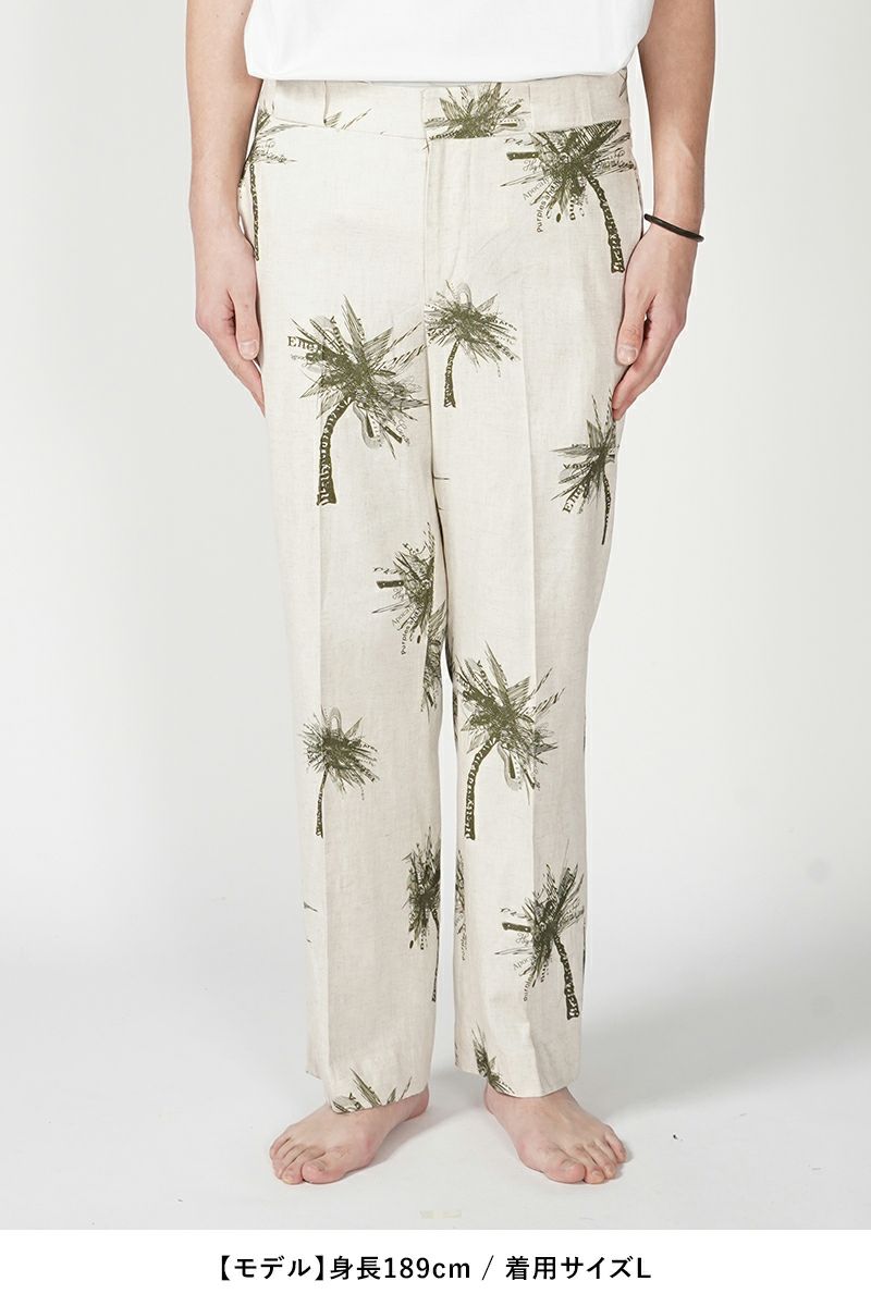 High Scream Center(ハイスクリームセンター)NO TUCK TR LI/RA ノータックトラウザース リネンレーヨン HSC24SS-PT01 -15