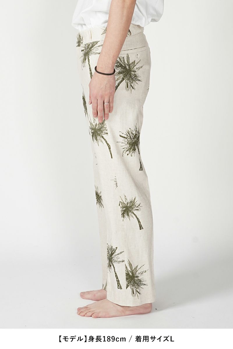 High Scream Center(ハイスクリームセンター)NO TUCK TR LI/RA ノータックトラウザース リネンレーヨン HSC24SS-PT01 -16