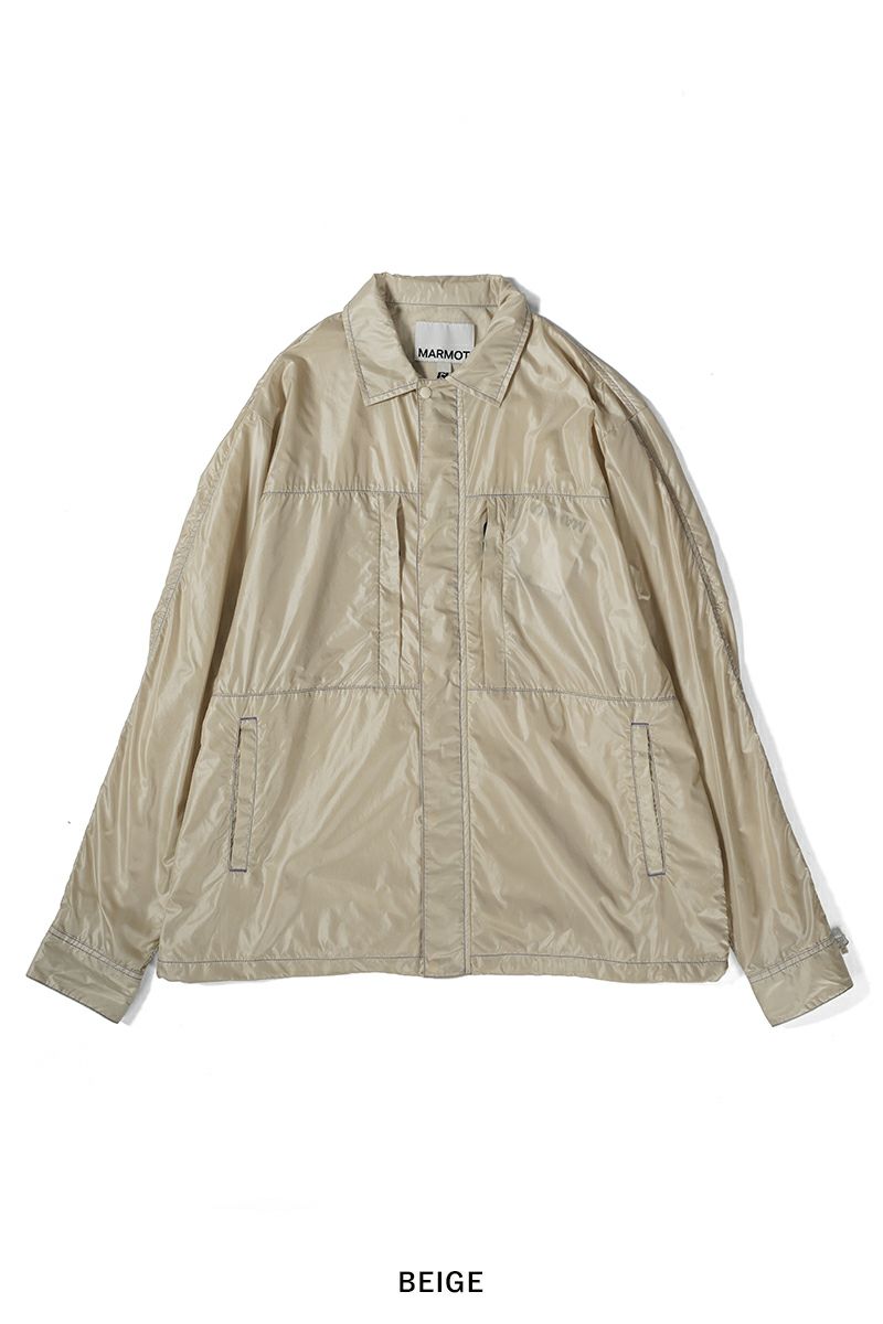 MARMOT(マーモット キャピタル)NYLON COLOR STITCH SHIRTS ナイロンカラーステッチシャツ 24SS-L3-04 -12