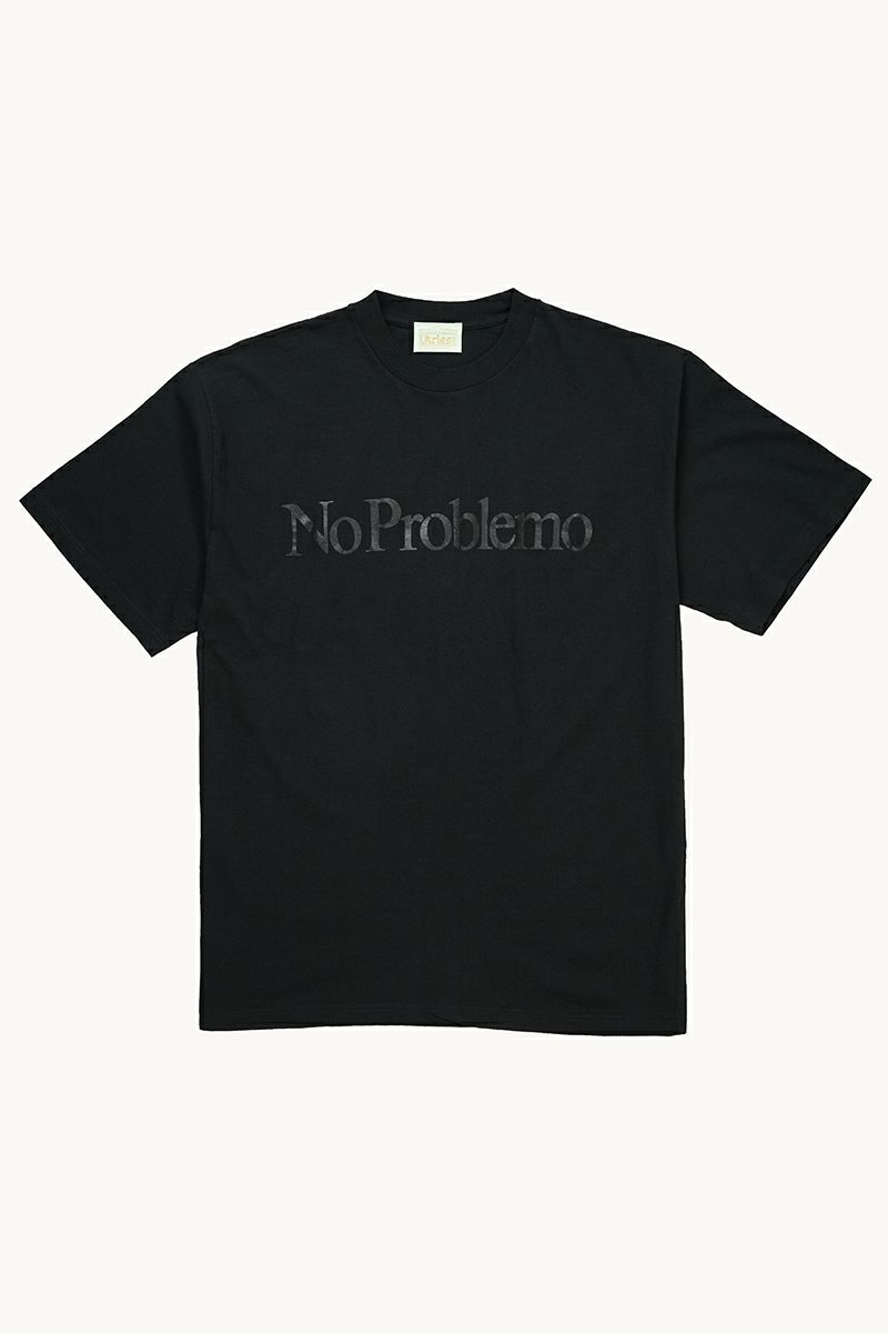 ★ARIES★ No Problem SS Short Sleeve T-Shirt Black COAR60002 ARIES(アリーズ) | グラフペーパー,フレッシュサービス,サロモン