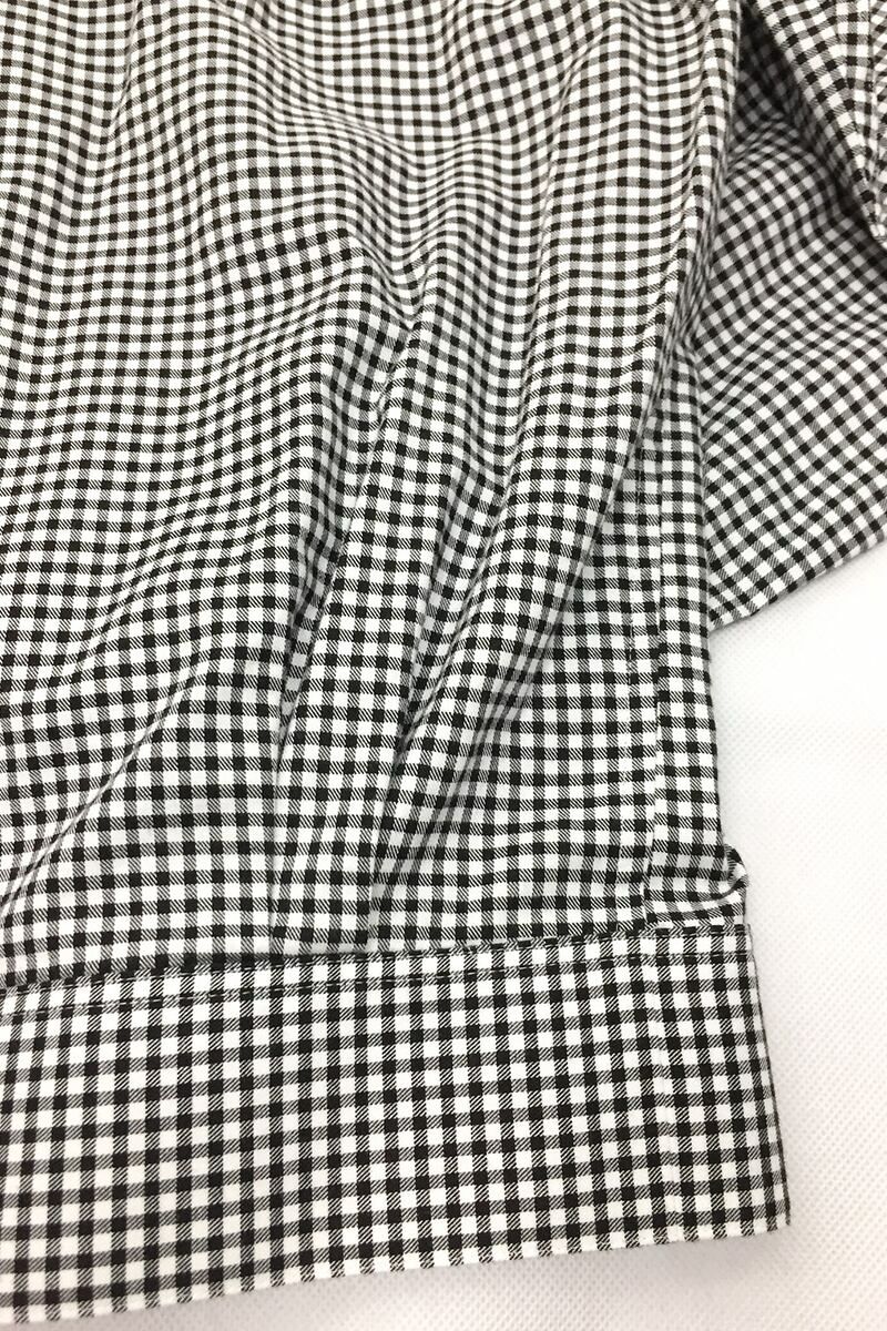 RICE NINE TEN(ライスナインテン)OPEN COLLAR GINGHAM CHECK BUTTON DOWN SHIRT オープンカラーギンガムチェックボタンダウンシャツ SH-OPBD-GC -6