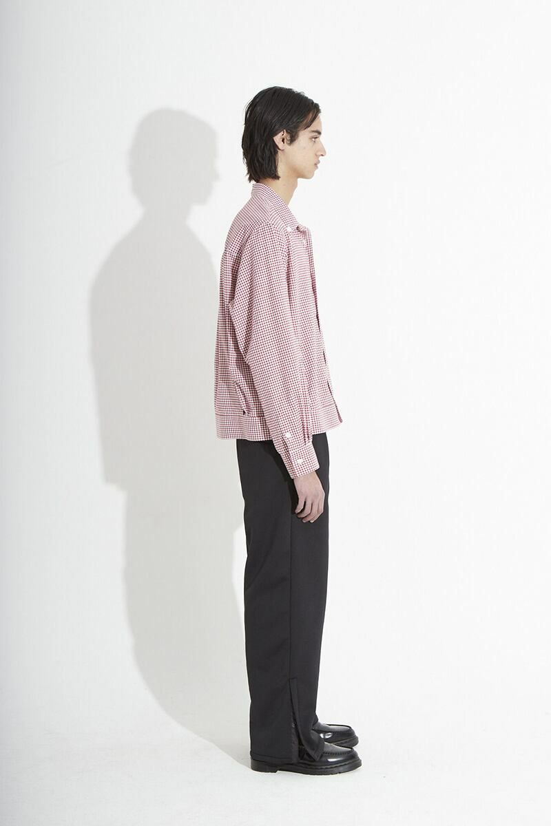 RICE NINE TEN(ライスナインテン)OPEN COLLAR GINGHAM CHECK BUTTON DOWN SHIRT オープンカラーギンガムチェックボタンダウンシャツ SH-OPBD-GC -10