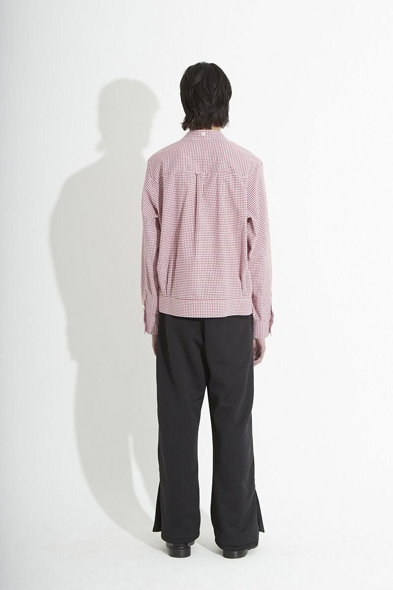 RICE NINE TEN(ライスナインテン)OPEN COLLAR GINGHAM CHECK BUTTON DOWN SHIRT オープンカラーギンガムチェックボタンダウンシャツ SH-OPBD-GC -11