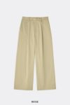 SOFTHYPHEN(ソフトハイフン)ORGANIC COTTON CHINO TUCKED EXTRA WIDE PANTS オーガニックコットンチノタックエクストラワイドパンツ MGMFP241306 -1