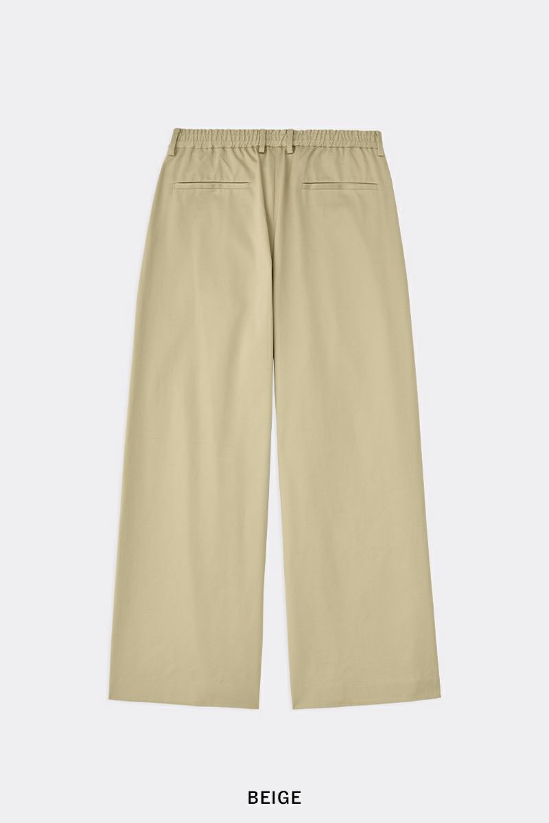 SOFTHYPHEN(ソフトハイフン)ORGANIC COTTON CHINO TUCKED EXTRA WIDE PANTS オーガニックコットンチノタックエクストラワイドパンツ MGMFP241306 -2