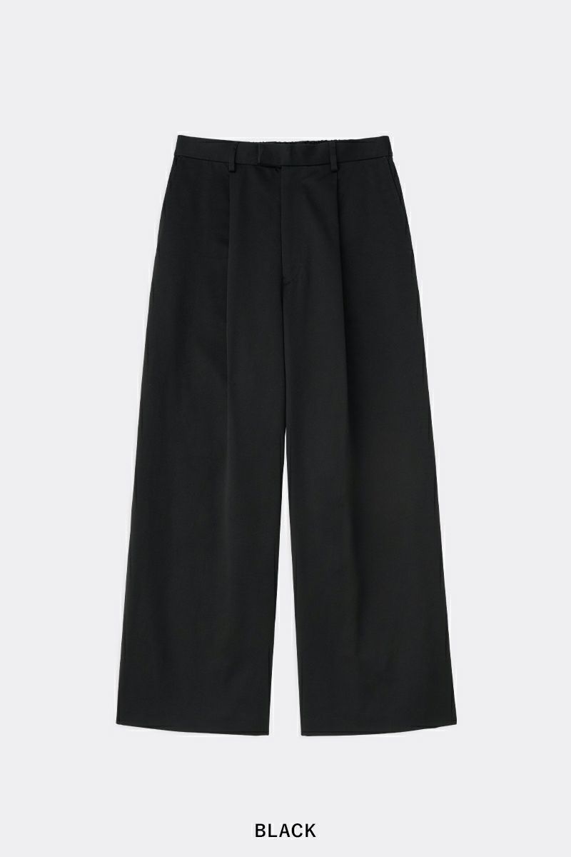 SOFTHYPHEN(ソフトハイフン)ORGANIC COTTON CHINO TUCKED EXTRA WIDE PANTS オーガニックコットンチノタックエクストラワイドパンツ MGMFP241306 -5