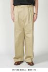 SOFTHYPHEN(ソフトハイフン)ORGANIC COTTON CHINO TUCKED EXTRA WIDE PANTS オーガニックコットンチノタックエクストラワイドパンツ MGMFP241306 -14