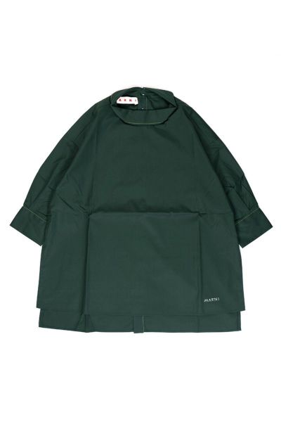 MARNI(マルニ)ORGANIC COTTON POPLIN グリーン コットンポプリン オープンバックトップス TMA0263X0UTC22300V89