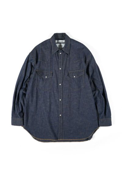 DAIRIKU(ダイリク)Onewash Denim Western Over Shirt ワンウォッシュデニムウエスタンオーバーシャツ 24SS S-4
