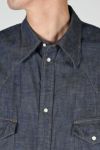 DAIRIKU(ダイリク)Onewash Denim Western Over Shirt ワンウォッシュデニムウエスタンオーバーシャツ 24SS S-4 -1