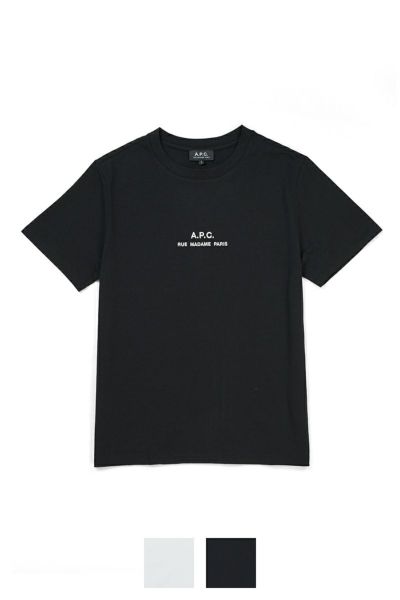 A.P.C(アーペーセー)Petite Rue Madame 刺繍入りTシャツ 25082-1-93310