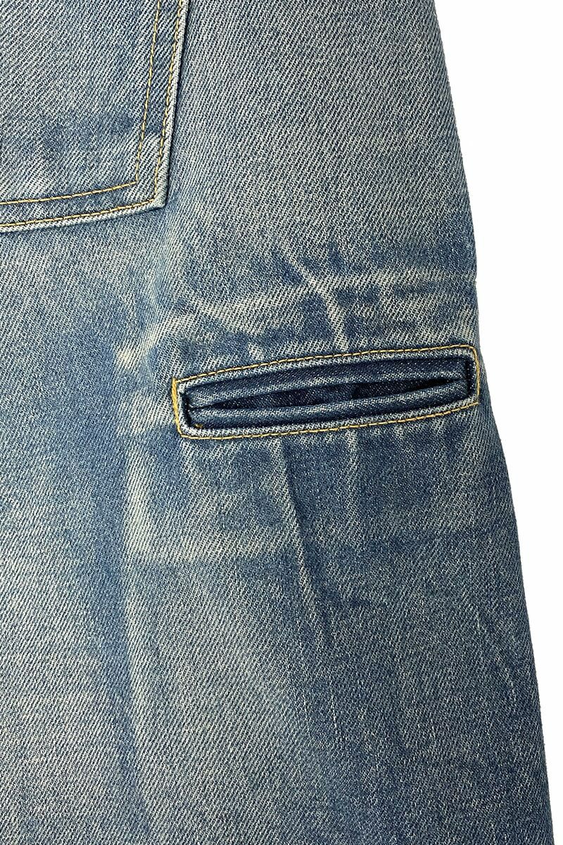 RICE NINE TEN(ライスナインテン)RIPPED DISTRESSED WIDE JEANS リップド ディストレスド ワイドジーンズ DPT-RDW -9