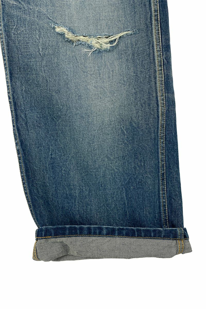 RICE NINE TEN(ライスナインテン)RIPPED DISTRESSED WIDE JEANS リップド ディストレスド ワイドジーンズ DPT-RDW -10