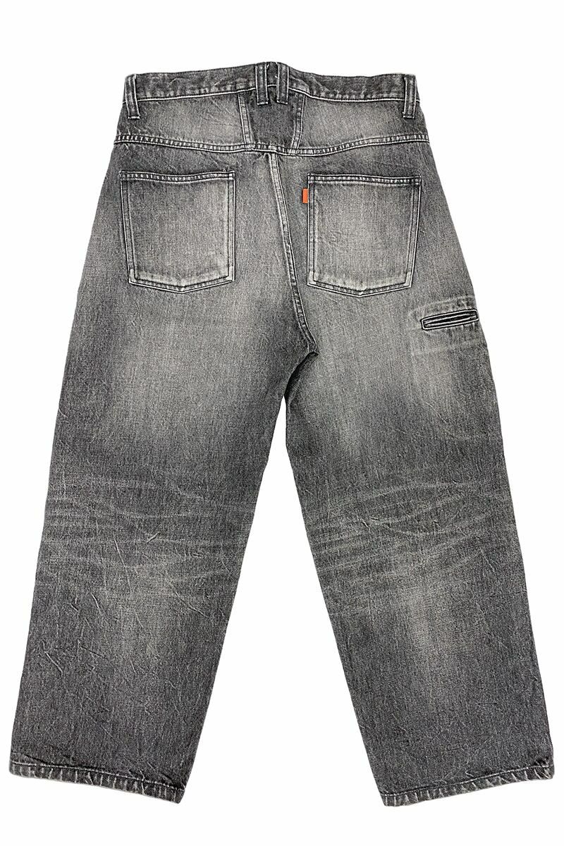 RICE NINE TEN(ライスナインテン)RIPPED DISTRESSED WIDE JEANS リップド ディストレスド ワイドジーンズ DPT-RDW -12