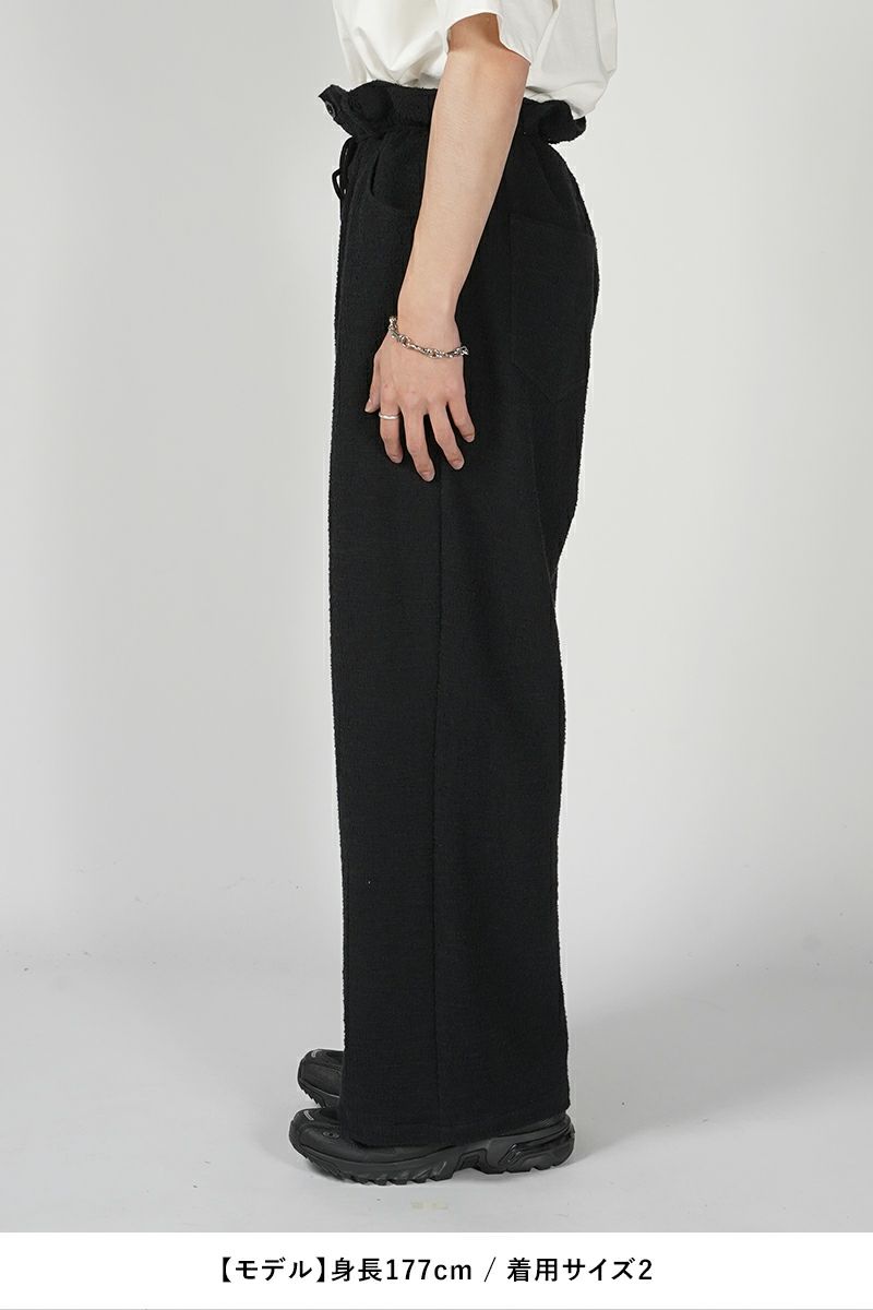 SYUMAN.(シュウマン)Ravioli trousers type pile tweed ラヴィオリトラウザース パイルツイード AD-B24SS-07-A -19