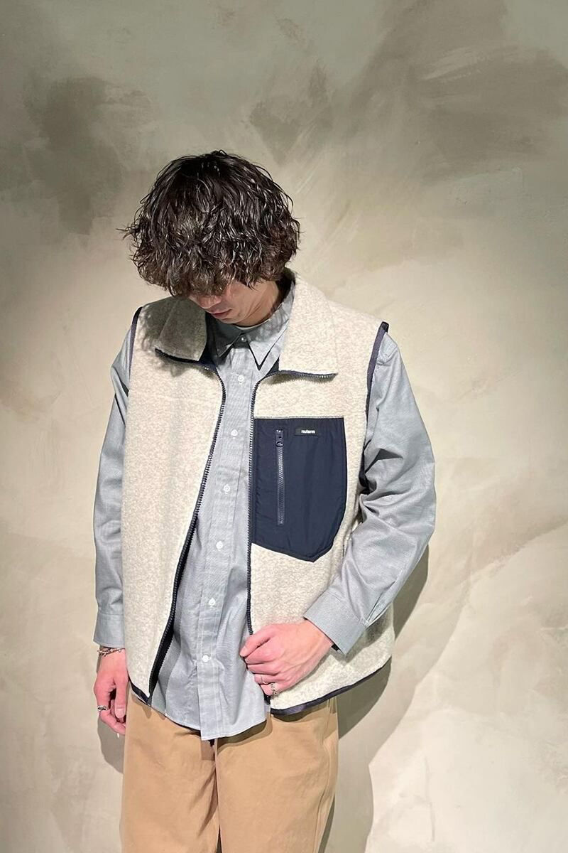 nuterm(ニューターム)Reversible Boa Vest リバーシブルボアベスト 002TT-021W -9