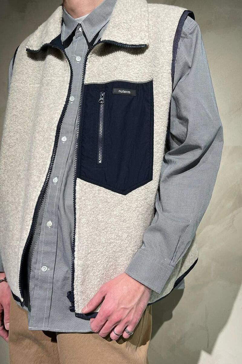 nuterm(ニューターム)Reversible Boa Vest リバーシブルボアベスト 002TT-021W -10