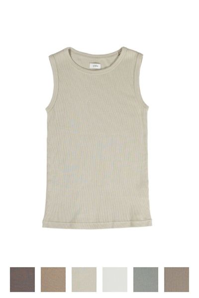 CIOTA (シオタ)Ribbed Sleeveless Top リブスリーブレストップ CSL-27