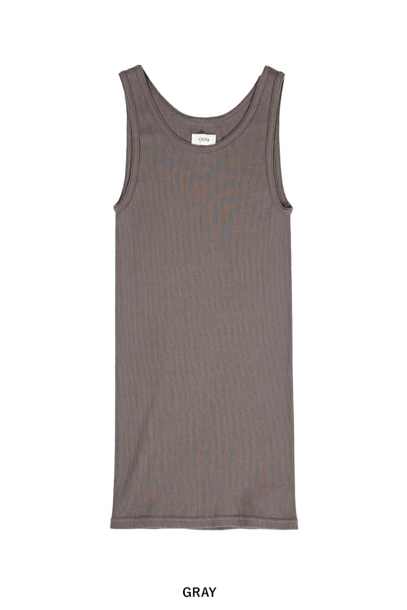 CIOTA (シオタ)Ribbed Tank Top リブタンクトップ CSL-28 -6