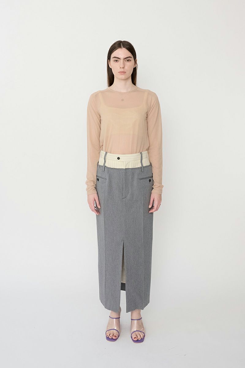 JANE SMITH(ジェーンスミス)SHEER BACK OPEN PULLOVER シアーバックオープンプルオーバー 24SCT-#326L -4