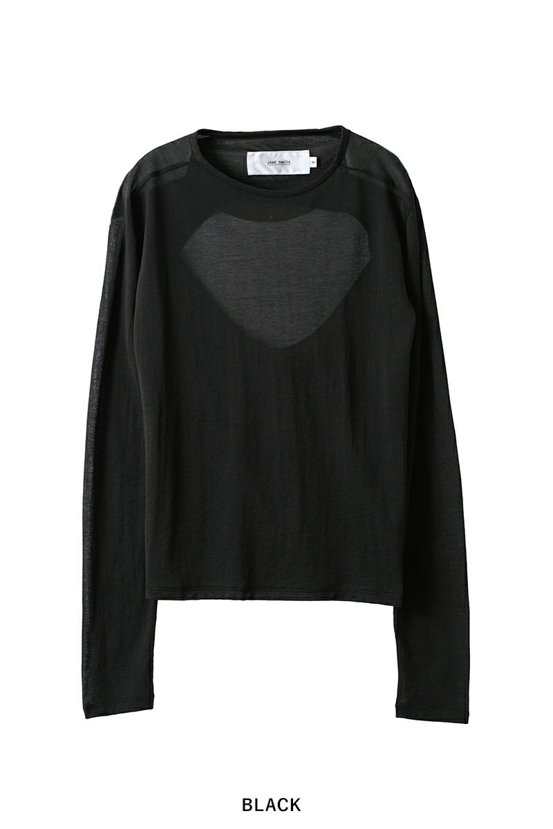 JANE SMITH(ジェーンスミス)SHEER BACK OPEN PULLOVER シアーバックオープンプルオーバー 24SCT-#326L -7