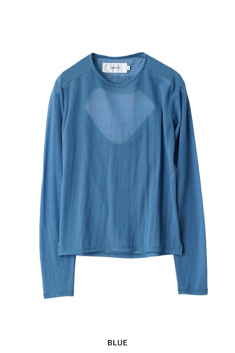 JANE SMITH(ジェーンスミス)SHEER BACK OPEN PULLOVER シアーバックオープンプルオーバー 24SCT-#326L -8