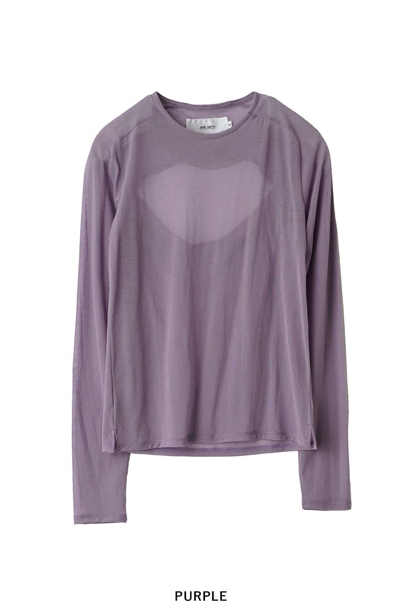 JANE SMITH(ジェーンスミス)SHEER BACK OPEN PULLOVER シアーバックオープンプルオーバー 24SCT-#326L -9