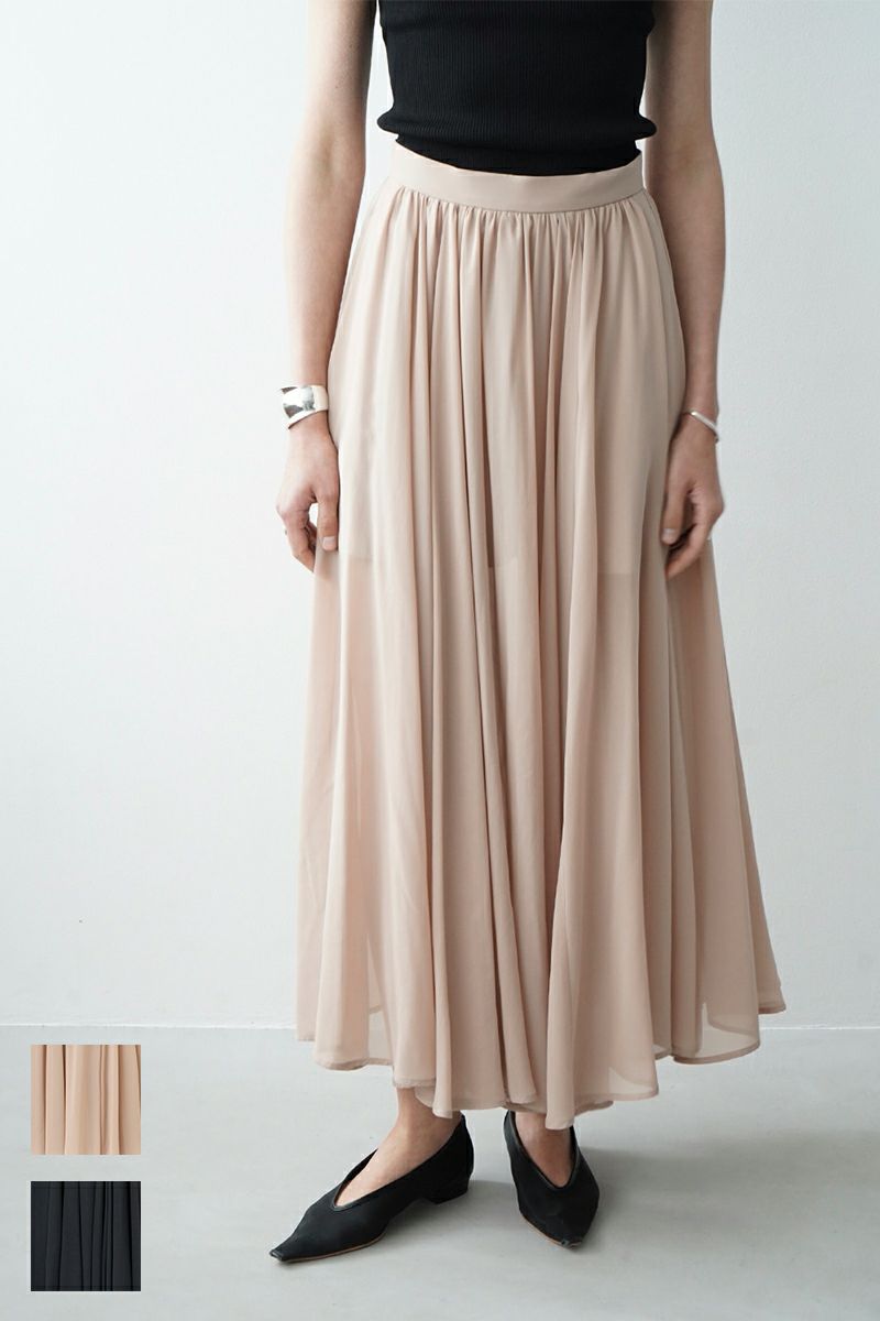 CLANE(クラネ)SHEER SLIT SKIRT シアースリットスカート 14109-6172